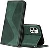 ZONNAVI Cover per iPhone 12 / iPhone 12 PRO, Flip Custodia Pelle PU con [Slot Cart] [Supporto Stand] [Magnetica], Cover a Libro Portafoglio per iPhone 12 / iPhone 12 PRO (Verde)