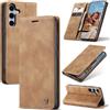 Azororo Cover per Samsung Galaxy S25 Plus 5G, Premium PU Pelle Custodia, Magnetica Carta Fessura Portafoglio Case, Flip Cavalletto Custodia per Samsung Galaxy S25 Plus- Marrone