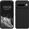 kwmobile Cover per Google Pixel 8 Pro Custodia - Back Case per Smartphone in Silicone TPU - Protezione Gommata - nero matt