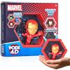 WOW! PODS 4D Marvel Iron Man Toys - Figura giocattolo unica collegabile e da collezione, esposizione a parete/mensola, cestino pasquale, action figure Iron Man, giocattoli Marvel e regali per bambini
