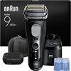 Braun Serie 9 PRO + Rasoio Elettrico Barba, Wet&Dry, 5+1 Lame Di Precisione Ultra Sottili, Regolabarba Uomo, Rasoio Barba, 60 Min, Testina ProComfort, Stazione SmartCare 6in1, Serie 9690cc, Nero