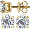 Miaofu Orecchini Moissanite Or Donna Uomo Diamante creato dal laboratorio Placcato oro bianco 18K Argento 925 Orecchino Gioielli Regali 6mm
