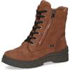 CAPRICE Stivaletti invernali da donna stringati in pelle idrorepellenti, Nero (Black Nubuc), 40 EU