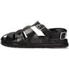 Melvin & Hamilton Robert 40 Crust Black Buckle, Sandali Uomo, Nero, 39 EU