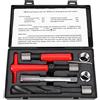 Yosoo Health Gear Kit di Riparazione Filettatura M18x1.5, Set di Cacciafili Portatili 10 Pezzi, Kit di Riparazione Inserti Metrici Filettati Kit di Riparazione Filettatura, Set di