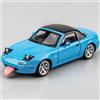 MODVKVK Mazda MX-5 Miata 1:32 Modellino Macchinina con Luce e Musica, Capote Rimovibile, Funzione Pull-Back, Pressofuso in Lega, Ideale per Bambini dai 3 anni e Collezionisti (Blu)