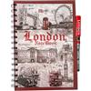 Generic Set di quaderni a spirale con penna, souvenir di Londra, design famosi, grandi e piccole dimensioni (grande)