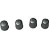 BMW TPMS Wheel Valve Stem Cap set Gray (x4) tire air fill screw on cover
