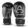 ASPIDEX Guantoni Boxe Gym Power Guanti Pugilato Uomo Bambino Allenamento Sacco con Bende (12oz, GRIGIO)