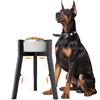 ADENGL Supporto Regolabile per Ciotola Rialzata per Cani di Taglia Grande - Altezza 3 Livelli per Ciotole 17,8-27,2 cm