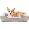 JOYELF Cuccia per Cani Calmante Lavabile, Anti-Ansia Soffice Soffice Lettino per Animali Domestici per Cani e Gatti di Piccole e Medie - Rettangolo Medio