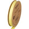 Halbach Seidenbänder Nastro in grosgrain di alta qualità, larghezza: 13 mm, lunghezza: 25 m, nastro regalo sostenibile in poliestere riciclato, ideale come nastro, colore: giallo chiaro