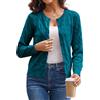 Grace Karin Cardigan da Donna a Maniche Lunghe con Bottoni, Lavorato a Maglia, Leggero, Girocollo con Bottoni, Giacca da Donna, Rosa, M