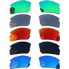 Acefrog 5 paia di lenti di ricambio polarizzate per occhiali da sole Oakley Flak 2.0 OO9295, vestibilità perfetta, infrangibili, antigraffio, Value Pack, multicolore, Taglia unica