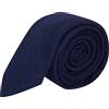 King & Priory Cravatta Highland Weave Blu Zaffiro Scuro, Cravatta, Blu, Taglia unica
