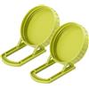 AABDTYYD 2 Pack Coperchio per Germogli, Coperchio Germogliatore con Supporto per Barattoli a Bocca Larga. Griglia Aerea e Supporto Inclinato per Drenaggio Facile. Coltiva Germogli di Fagioli,Broccoli in Casa