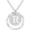 Tusuzik Regalo Per San Valentino — Collana Personalizzata Con Iniziali A-Z In Argento Sterling 925, Un Gioiello Regolabile Per Tua Moglie, Fidanzata O Mamma.