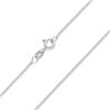 MATERIA by Matthias Wagner Materia, catenina sottile da donna a maglia barbazzale, in argento 925, 1 mm, 40-120 cm, #K32 e Argento, cod. #K32