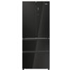 Haier HFR3718ENGB - Frigorifero no frost, americano, 402 litri, Libera Installazione, colore Nero, Classe energetica E
