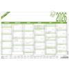 Zettler - Agenda giornaliera lavorativa A5 Blauer Engel 2026 - Calendario da ufficio 21 × 15 cm, 6 mesi per pagina, contatore giorni lavorativi, giorni e settimanali, panoramica delle vacanze