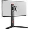 VSG Staffa di Montaggio per Touchscreen e Monitor per PC, Stand per Display Pro-X Gamer, Flessibile, Regolabile, VESA 75x75/100x100, Supporto in Metallo per Schermi da 17 a 32 Pollici - Nero
