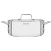 Tramontina Casseruola Bassa Grano in Acciaio Inox Corpo Triplo con Coperchio e Manici 24 cm 4,7 L