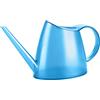 Poétic POETIC - Annaffiatoio decorativo per interni - Plastica robusta - Capacità 1,5 litri - Bocca lunga - Livello dell'acqua visibile - Colore blu