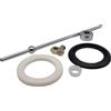 Schläfer 405310|Asta Eccentrica Universale per Piletta con Scarico Salterello e Sifone per Lavabo Bagno e Bidet, Ø5 x 200mm, Completa di Guarnizioni in Spugna e Gomma, Misure 1 1/4