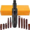 GETLITOOL 12PZ Set Cacciavite a Percussione 1/2, Cacciavite Manuale e Adattatore, Estrattore Viti Danneggiate, Punte PH2 PH3 SL9 SL10 da 35/70 mm, Acciaio S2, Valigetta Portatile per Auto e Officina