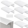 ZIOYANE 6 maniglie per mobili, 120 mm, invisibili per armadietti, maniglie per cassetti della cucina, maniglie in lega di alluminio per armadi, ante e cassetti, include viti per una facile