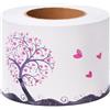 VisitRyl bordo fregio carta da parati albero viola decorazione murale rimovibile adesivo impermeabile in PVC battiscopa 10 x 500 cm