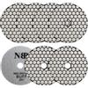 NBB Tamponi per lucidatura diamantati 4 100mm dischi di rinnovo Pad diamantato ristrutturazione per levigatura lucidatura a secco su granito marmo pietra ceramica supporto in nylon (7, BUFF Secco)