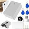 GBKDQQ SmartLock - Serratura elettronica con 1 scheda, 3 serrature, serratura digitale SmartLock con sensore di scheda IC, chiudiporta per cassetto armadio senza fori