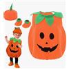 ABICULA Costume da zucca di Halloween per bambini, per ragazzi, ragazze, Halloween, bambini, zucca (80-90 cm)