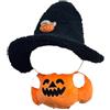 YCWSSB 1 Pezzi Halloween Vestiti per Bambola,Accessori per Bambole, Vestiti per Bambole da 17 cm, Graziosi Vestiti a Zucca e Cappello da Strega,Vestito Spaventoso di Halloween(Non Contiene Bambole)