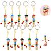 ZHAOYCSH 10 Pezzi Fischietto in Legno per Bambini, Fischietti Colorati per Pirati e Feste, Strumento Musicale Educativo per Imparare la Musica,per Compleanni, Festival, Riunioni e Giochi all'Aperto