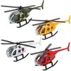Danbghyuo 4PCS Aeroplano Giocattolo,Elicottero Giocattoli per Bambini,Modello di Aeroplano in Metallo Pressofuso,Mini Elicotteri Modello di Simulazione del Giocattolo Elicottero con Eliche