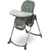 Maxi-Cosi Minla Seggiolone Pappa Evolutivo, 0-14 Anni, portata 60 kg, Seggiolone pappa Bimbi, 6 Funzioni, Reclinabile 5 Posizioni, 9 Posizioni Altezza, Poggiapiedi Regolabile, Beyond Green