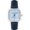Thomas Earnshaw Coussin ES-8284 - Orologio automatico da uomo, 39 mm, con cinturino in pelle, Blu grigio