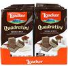Loacker - Quadratini Cocoa+Milk - Cubetti da Mangiare in un Boccone, con Cinque Strati di Cialdine Wafer al Cacao e Quattro di Crema al Latte - Merenda e Snack - 12 Sacchettini Richiudibili