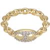 Emporio Armani Anello di Armani da donna. Gioiello in brass di colore oro con finitura lucida e cristalli di colore trasparente. Misure: 10. La referenza è EGS3271710503 misura 13 trendy cod. EGS3271710505