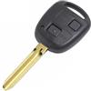 Pro-Plip Chiave compatibile con Toyota Camry Land Cruiser Avensis 4runner Avalon Celica Corolla Verso Prius Rav4 Yaris ES330 LS430 SC430 2 Pulsanti Cover Telecomando TOY43 Pro-Plip