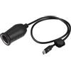 A ABSOPRO Adattatore accendisigari USB Type C da 15V per auto, lunghezza cavo 0,54m, 1 pezzo