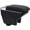 OYHCM Auto Centrale Bracciolo Compatible with Seat Ibiza/Ibiza 6j Ibiza Braccioli Poggiabraccio Vano Portaoggetti Doppio Spazio di Archiviazione Nero con Portabevande