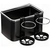 virkwuy Scatola Portaoggetti Per Auto con Porta Bevande, Organizer per Auto con Porta Tazze, Portabicchieri Auto, Adatto per Riporre Telefoni Cellulari, Chiavi, Cavi di Ricarica, Tazze, Biglietti