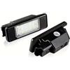 TitanAuto 2 Luce LED per Targa Auto Senza Errori Compatible for Peugeot Impermeabile | Illuminazione targa Compatible for Peugeot 106 1007 207CC 307 308 3008 406 508 607, Compatible for Citro毛n C2 C3 C5 C6 C8