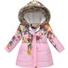 HAOLEI Piumino Lungo per Bambine E Ragazze con Colletto in Lana con Cappuccio in Cotone Imbottito Invernale Foderato in Pile Leggero Softshell Piumini Caldo Antivento Giubbino Ragazzi Outdoor