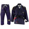 Malino BJJ Gi Kimono Brasiliano Jiu Jitsu Uniforme Pesante 550 g/m² 100% Cotone Perla Tessuto Preristretto Blu Navy (A4)