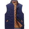 Peuignao Giubbino Smanicato Uomo Gilet Pile Uomo Lavoro Giubbotto Smanicato Uomo Invernale Casual Taglie Forti Giacca senza Maniche Giacchetto Smanicato Uomo Oversize Gilet Felpato Micropile Uomo Blu 6XL