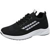 Generisch Scarpe da tennis da donna con cuscino d'aria, scarpe da ginnastica per fitness, palestra, leggere, comode, traspiranti, leggere, leggere, scarpe da ginnastica antiscivolo, 02 nero, 38